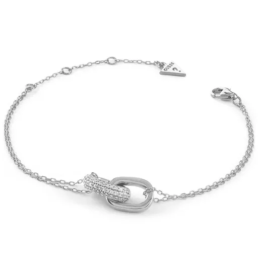 Guess Brățară de argint pentru femei cu cristale Nuances JSBB04551JWRH 18,4 cm