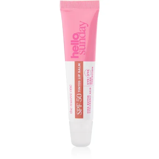 hello sunday the mauve one tinted lip balm balsam de buze colorat SPF 50 15 ml