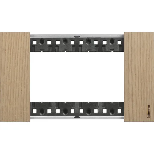 Rama ornament 4 module Bticino Living Now KA4804LM, stejar