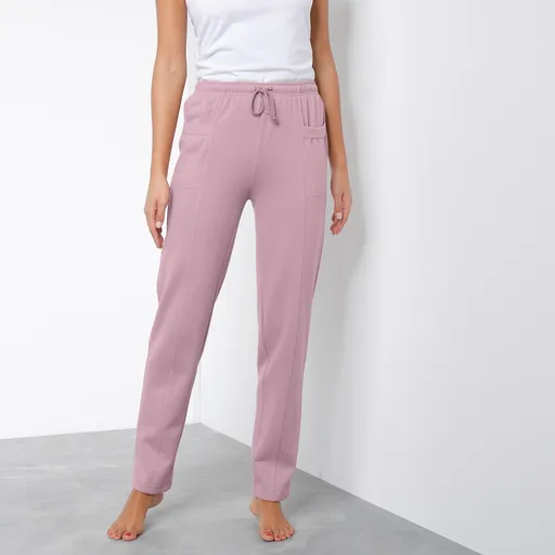 Pantaloni lungi Molton de culoare solidă