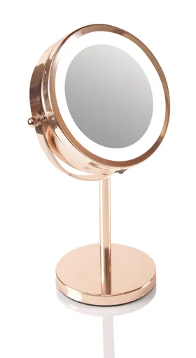 Rio-Beauty Oglindă cosmetică cu două fețe (Rose Gold Mirror)