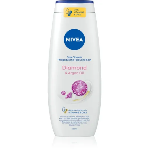 NIVEA Diamond & Argan Oil gel calmant pentru dus 500 ml