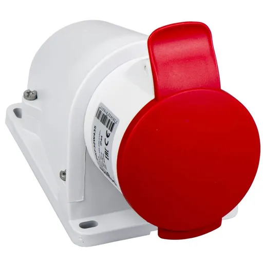 Priza Pratika, surub, Angulara, 32A, 3P + N + E, 380, 415 V Ac, aplicata Schneider PKF32W435