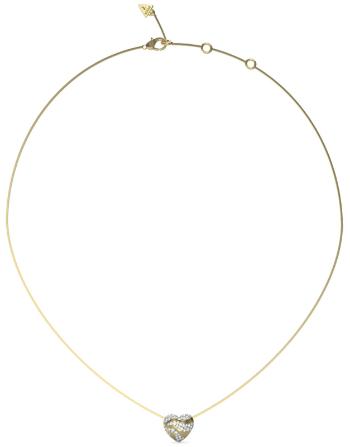 Guess Colier fermecător placat cu aur decorat cu inimă In My Heart JUBN04501JWYGT/U