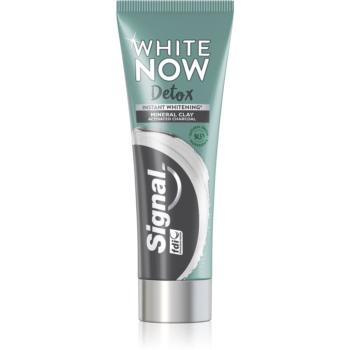 Signal White Now Detox Charcoal bieliaca zubná pasta s aktívnym uhlím 75 ml