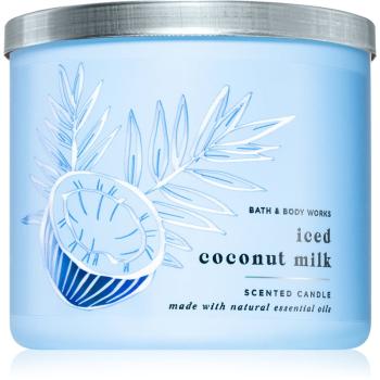 Bath & Body Works Iced Coconut Milk lumânare parfumată 411 g