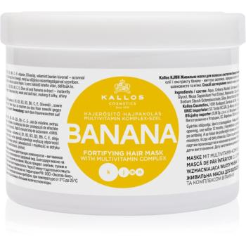 Kallos KJMN Professional Banana mască fortifiantă cu complex de multivitamine 500 ml