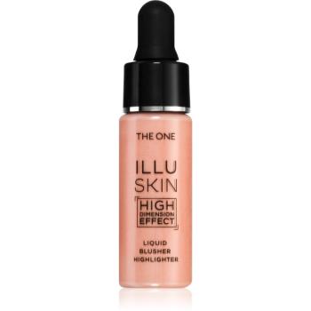 Oriflame The One IlluSkin blush cu efect iluminator 2 in 1 culoare Pastel Coral 15 ml