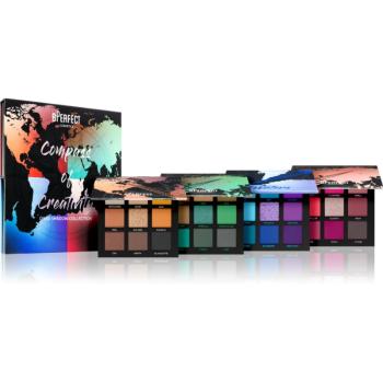 BPerfect Compass of Creativity Quad Shadow Collection set de palete de farduri de ochi