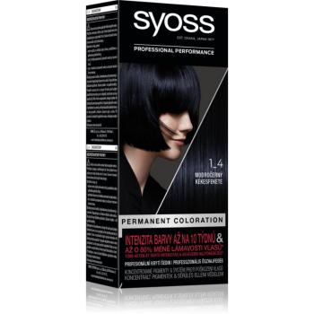 Syoss Color Culoare permanenta pentru par culoare 1-4 Blue Black 2x50 ml