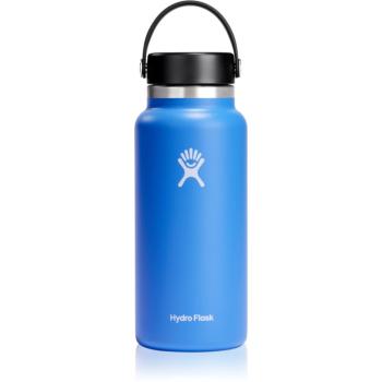 Hydro Flask Wide Mouth Flex Cap sticlă termos culoare Blue 946 ml