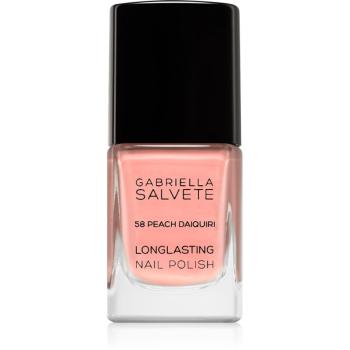 Gabriella Salvete Longlasting Enamel lac de unghii cu rezistenta indelungata lucios culoare 58 Peach Daiquiri 11 ml