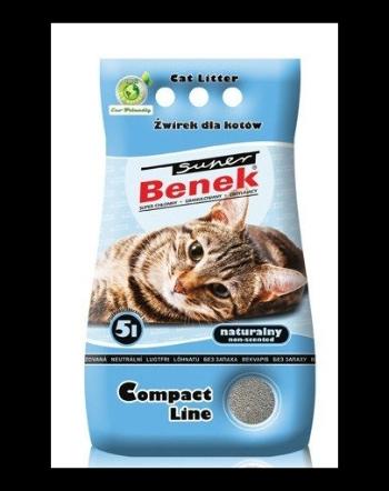 Benek Super Compact Blue nisip pentru litiera 5 L