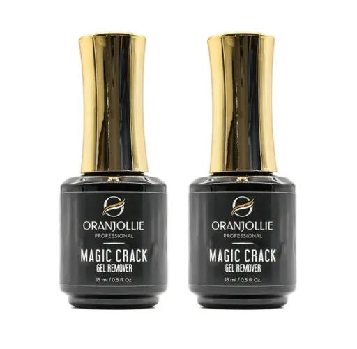 Solutie Indepartare Oja Semipermanenta - Magic Crack Gel Remover Oranjollie - Set 2 buc