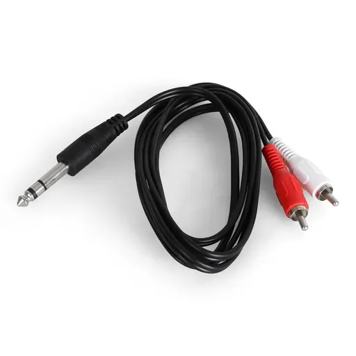 Auna Cablu cu adaptor RCA stereo pentru 1x6,3 mm jack 1,5 metri