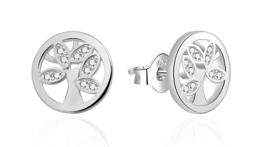 Agato Cercei atemporali din argint Arborele vieții AGT-E080PW