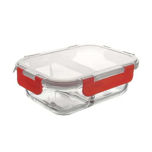Tavă de copt divizată Orion cu capac din plastic,21 x 16 x 7 cm, 21 x 16 x 7 cm