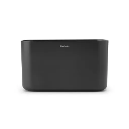 Organizator periute de dinti Cutie Brabantia ReNew 1003493, Rezistent la coroziune, Separator intern, Baza antiderapanta, Gri inchis