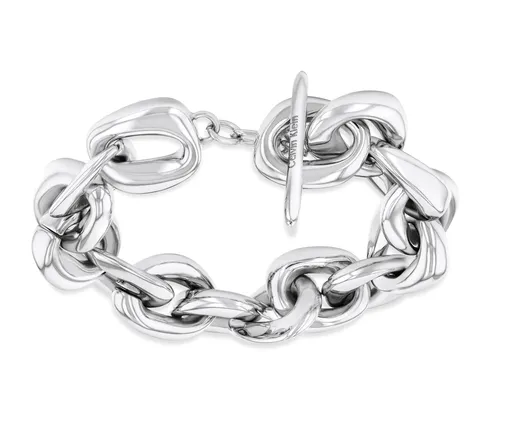 Calvin Klein Brățară masivă din oțel pentru femei Statement Links 35000653