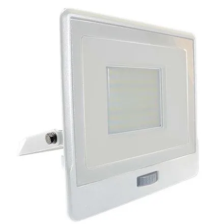 Reflector LED SMD 50W 4000K IP65 cu senzor miscare - alb V-TAC SKU-20302