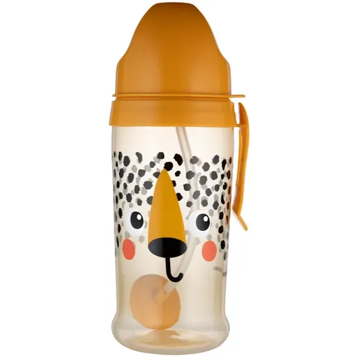 Canpol babies BabiesBoo Sport Cup sticlă pentru sport cu pai cu greutăți Gepard 350 ml