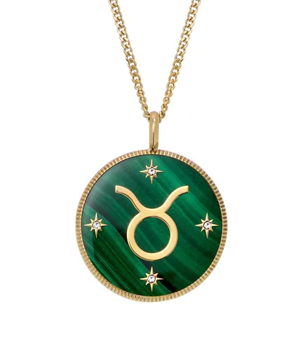 Fossil Colier placat cu aur, semnul zodiacal Taur Written in the Stars JF04839710