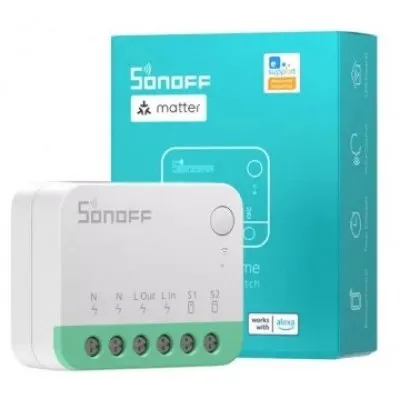 Releu inteligent Sonoff MINI R4M Wi-Fi, compatibil cu Matter 6920075740516