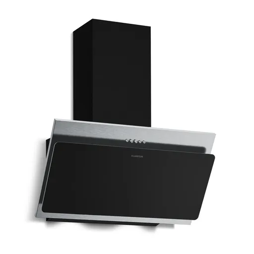 Klarstein Alessia hotă înclinată | mod evacuare aer și recirculare | oțel inoxidabil | 404 m³/h | 60 cm