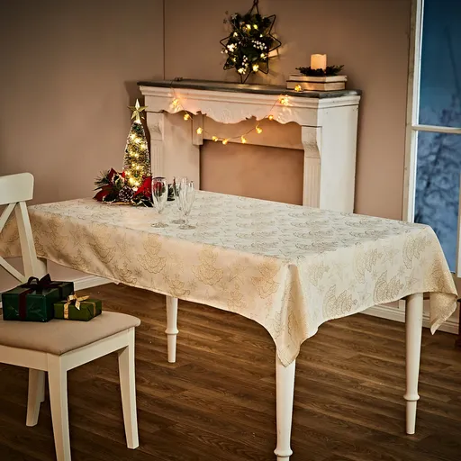 Față de masă festivă, șampanie