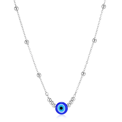 S'Agapõ Colier din oțel cu ochiul lui Dumnezeu Witch SWH05