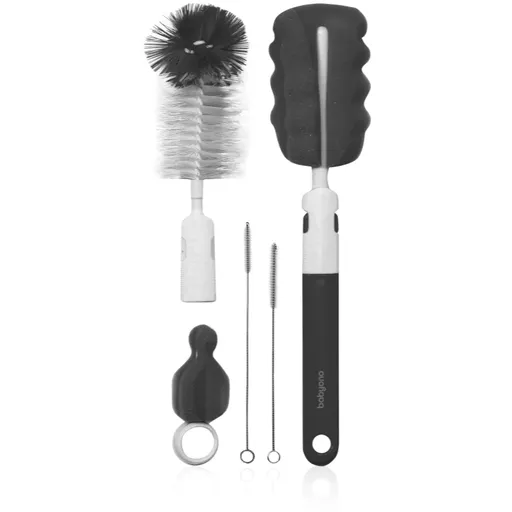 BabyOno Brush Set perie pentru curățarea biberoanelor și a suzetelor Grey 1 buc