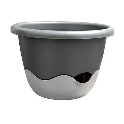 Ghiveci auto-udare Mareta 25 gri, diam 25 cm, diam. 25 cm, antracit, diam. 25 cm