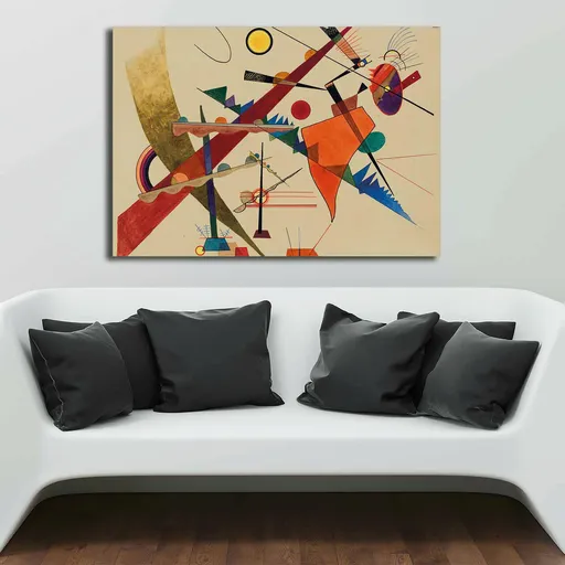 Tablou decorativ, 70100KANDINSKY003, Lemn, Multicolor