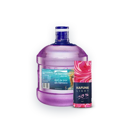 Pachet Refill (4 X 8l)  Cafea - 32 Litri Apă De Izvor + 500 Grame Cafea Boabe Kafune Light