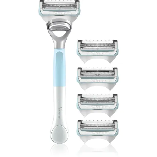 Gillette Venus For Pubic Hair&Skin aparat de ras pentru ajustarea liniei bikinilor + capete de schimb 5 buc