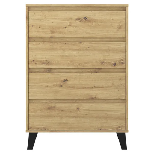 Comoda BOGAN 4S70, stejar Artisan, maro