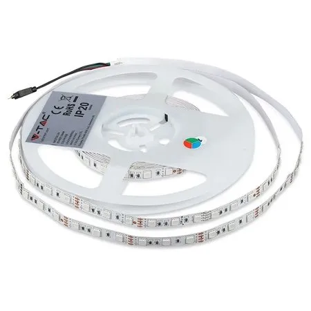 Kit banda LED SMD5050 RGB 60LED/M IP20 5M V-TAC SKU-212558
