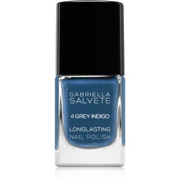 Gabriella Salvete Longlasting Enamel lac de unghii cu rezistenta indelungata lucios culoare 4 Grey Indigo 11 ml