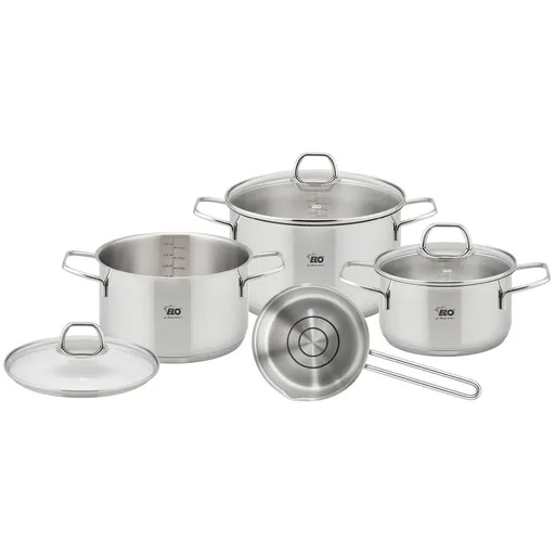 Elo 41410 Set de 4 oale din oțel inoxidabil Twice, argintiu