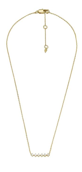 Fossil Colier placat cu aur cu zircon Hazel JOA00811710