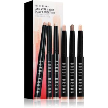 Bobbi Brown Long-Wear Cream Shadow Stick Trio set cadou pentru ochi 3 buc