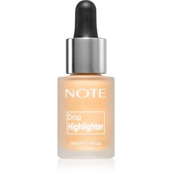 Note Cosmetique Drop Highlighter iluminator lichid cu picurător 02 Charming Desert 14 ml