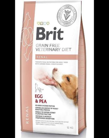 BRIT Veterinary Diets Dog Renal Dieta veterinara pentru caini adulti cu insuficienta renala, cu oua si mazare 12 kg