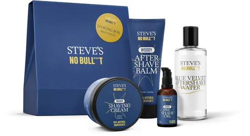 Steve's Set cadou Shaving Box Blue Velvet