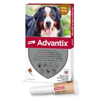 ADVANTIX Spot-on pre psov 40-60 kg 6 ml 1 pipeta