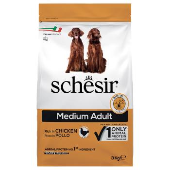 3kg Schesir Dog Medium Adult csirke száraz kutyatáp