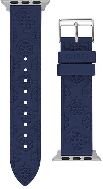 Guess Curea din silicon pentru Apple Watch (38 - 41 mm) - Blue CS2003S2