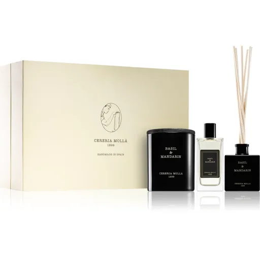 Cereria Mollá Boutique Basil & Mandarin set cadou