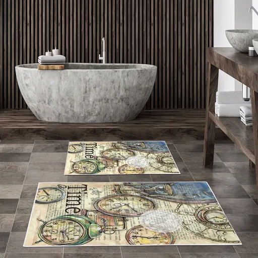 Set covorase de baie, L'essentiel Maison, Kt444, Multicolor