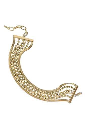 Marc Malone Brățară stratificată, placată cu aur pentru femei Colette MCB24005G